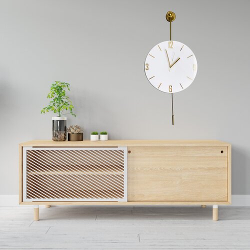 Atelier Del Sofa zidni sat 37x80x7cm Zlatni Cene