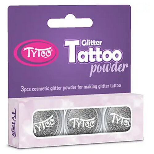 TyToo TyToo: 3x2,5ml komplet srebrnih bleščic v prahu Cene