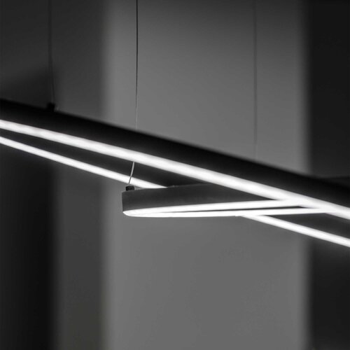 Ideal Lux led luster na sajli oracle slim LED/29W/230V 4000K preč. 50 cm crna Slike
