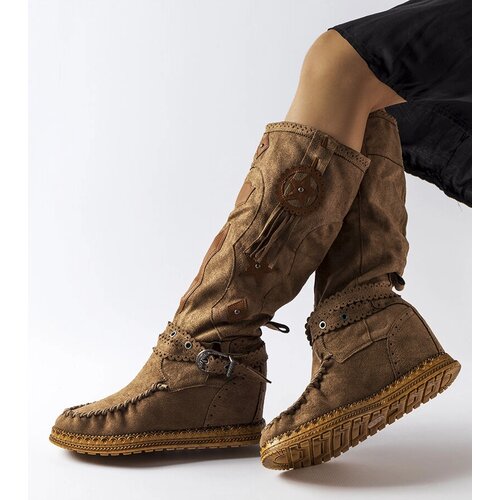 Gemre Dark brown boho-style boots Putignano Cijene