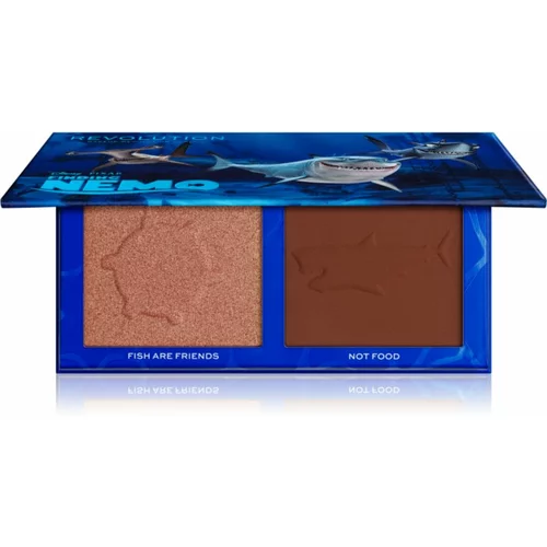 Makeup Revolution X Finding Nemo posvetlitvena in bronz paleta odtenek Fish Are Friends 9 g