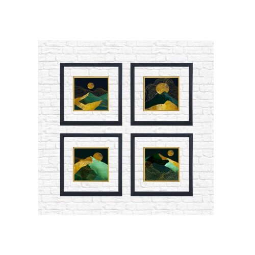 WALLXPERT Set uramljenih slika CAM1928196716, 4 dijela Cijene