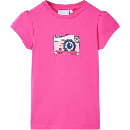 vidaXL Dječja majica tamnoružičasta Cijene