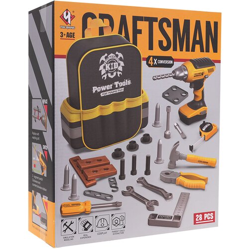  Set alata s ruksakom Craftsman - narančasti Slike