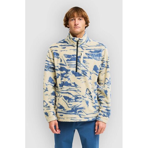 Billabong Boundary Mock Neck Half-Zip Pulover iz flisa sand khaki Slike