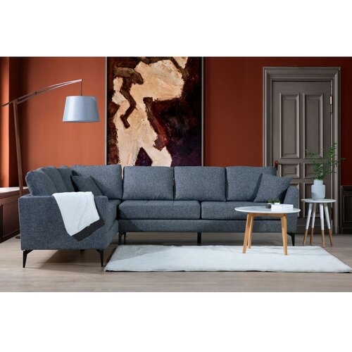 Kutna garnitura Tempo 83x90x300cm Tamno siva Cene