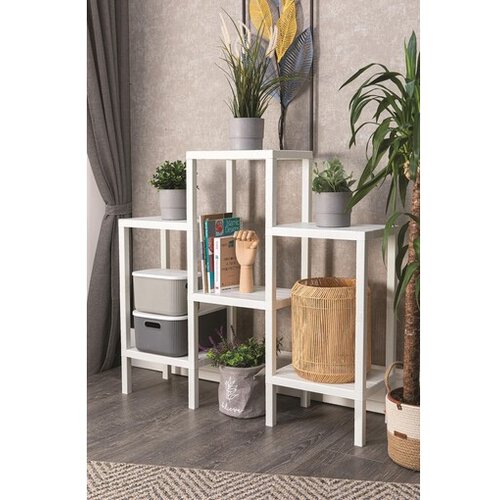 WALLXPERT Plastična polica OMS-1108, 108x100x29cm, Bijela Cene
