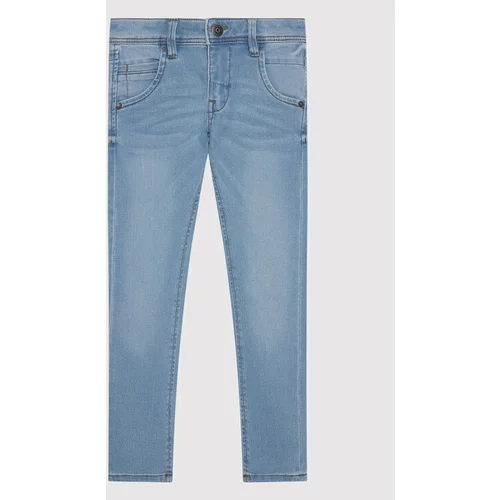 name it Jeans hlače Silas 13190372 Modra Slim Fit