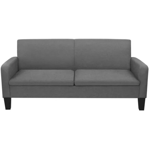 MAISON CHIC kavč - Sofa - Kanape trosed 180x65x76 cm temno siv, (21726886)