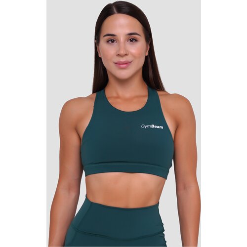 GymBeam Sportski grudnjak Ignite Dark Green XS Cene