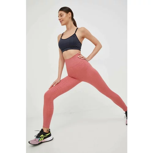 Adidas Tajice za trening Optime za žene, boja: ružičasta, s uzorkom