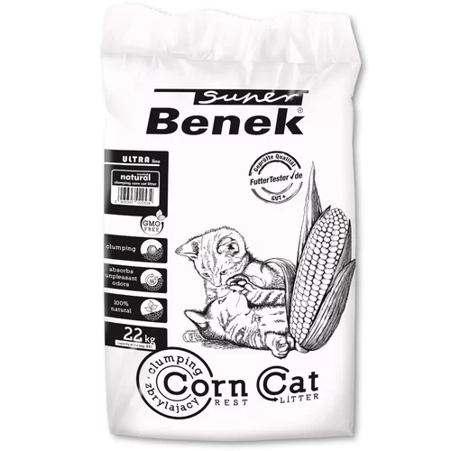Benek Super Corn Cat Ultra Natural - 35 l (ca. 22 kg)