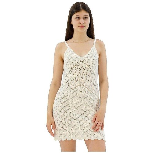 Superdry Kratke obleke Robe crochet sans manches Bež Cene