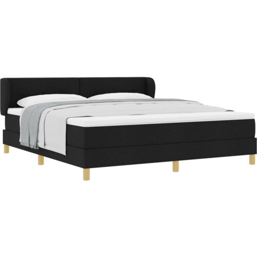 Box Spring Krevet s Madracem Crni 180x200 cm Tkanina Slike