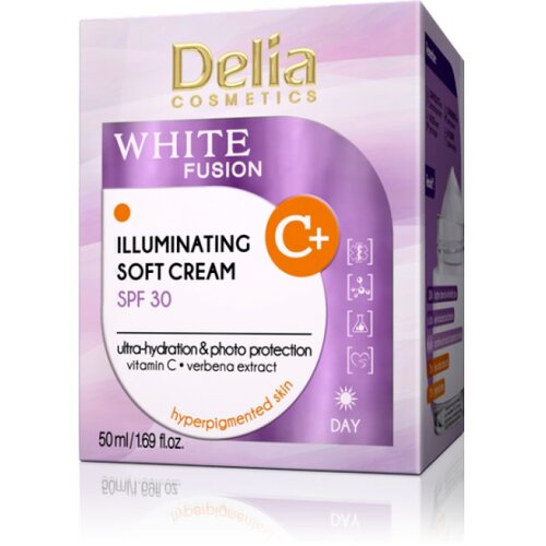 Delia WHITE FUSION C+ Osvežavajuća nežna krema za izbeljivanje kože, SPF 30 sa vitaminom C 50ml Cijene
