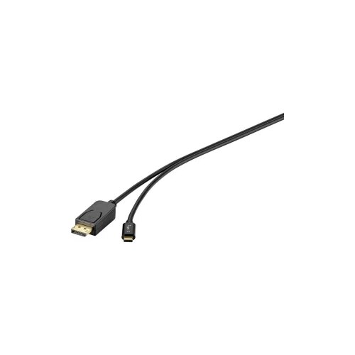 Renkforce USB / DisplayPort priključni kabel 1.80 m RF-4538166 crna [1x muški konektor USB-C™ - 1x muški konektor displayport] Cijene