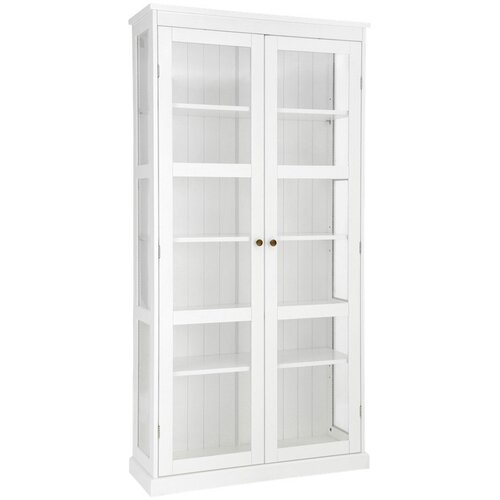 Ellos Home Bijela vitrina od MDF-a 98x193x34 cm Wilma &ndash; Cijene