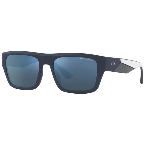 Armani Exchange Sončna očala '0AX4124SU56807887' temno modra / črna / srebrna