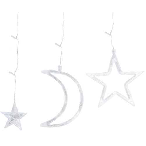 Aigostar spoljni led božićni niz 120xLED/6W/230V/8 funkcija 3x0,6m IP44 topla bela do Slike