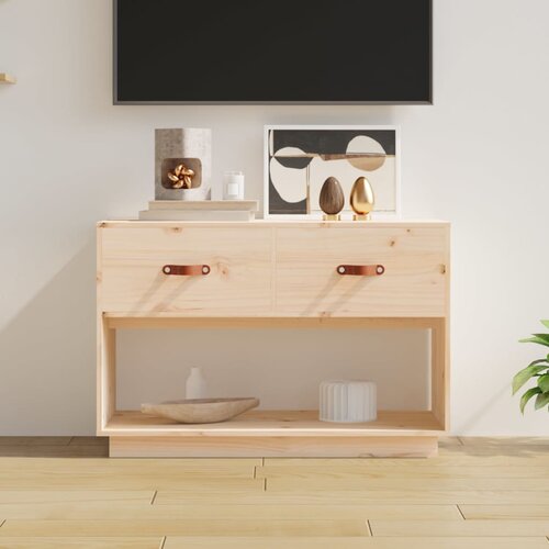 The Living Store TV omarica 90x40x60 cm trdna borovina - TV Omarica, (21375159) Slike