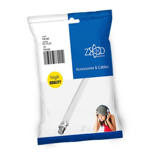 Zed Electronic antenski flat kabel sa F-konektorima - FC FLAT Slike