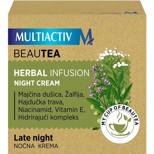 Multiactiv herbal infusion beautea noćna krema 50ml Slike