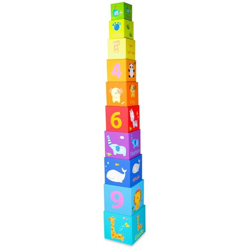 Classic World magic box blocks puzzle tower edukativna igračka Slike