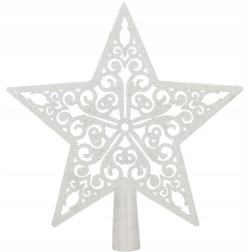 springos NASVET ZVEZDA ZA BOŽIČNO JELKO BELA NEUNIČLJIVA ZVEZDA BOŽIČNI OKRASEK 22cm, (21637874) Cene