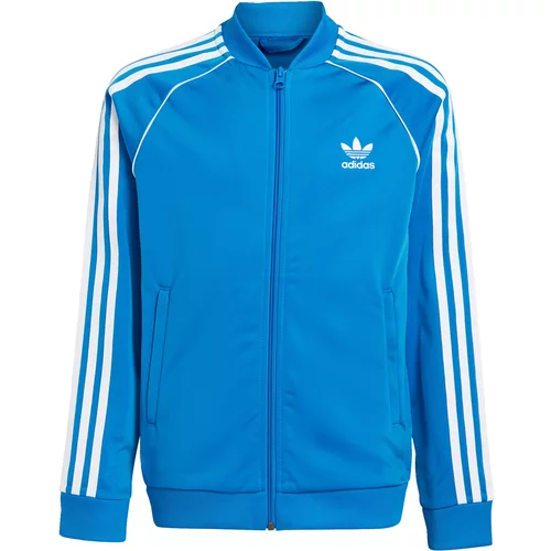 Adidas Prijelazna jakna 'Adicolor Sst' plava / bijela
