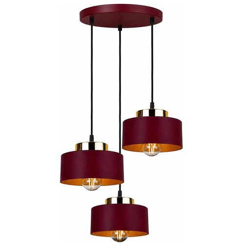  Luster na sajli IGNIA 3xE27/60W/230V bordo/zlatna Cene