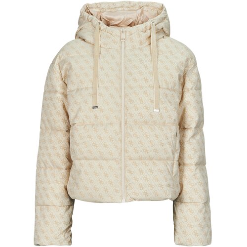 Guess DAISY PUFFER LOGO FLOCK Bež Slike