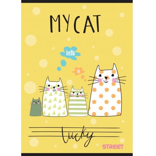 STREET Zvezek My Cat A4 mali karo Slike