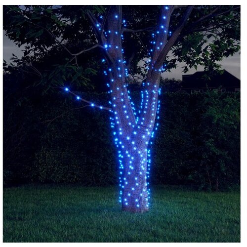  Solarne svetlobne verige 5 kosov 5x200 LED modre Slike