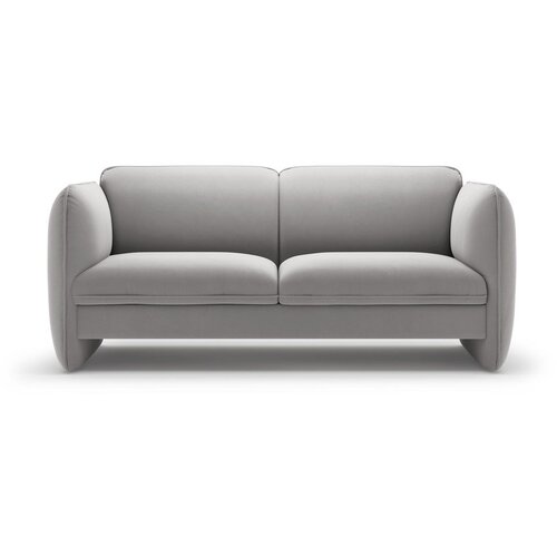 Micadoni Svijetlo siva baršunasti sofa 168 cm Georgia – Cene