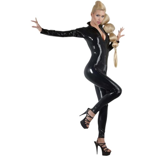 The Latex Collection catsuit Latex, crni - Small Slike