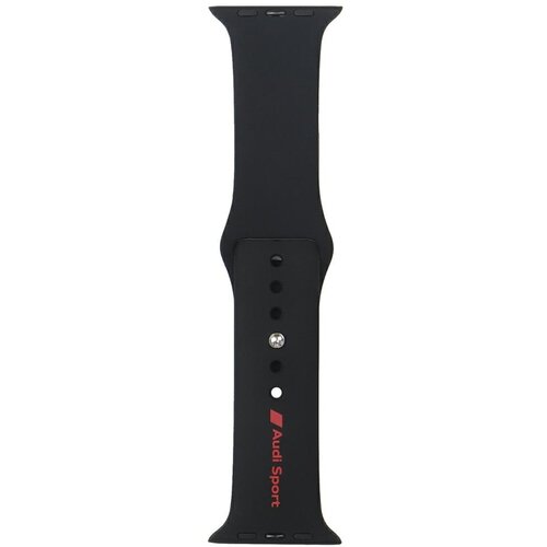 Audi PA&amp;Scaron;EK SPORT RED LOGO ZA APPLE WATCH 44 45 46 49MM ČRN SILIKON, (5000087642) Slike