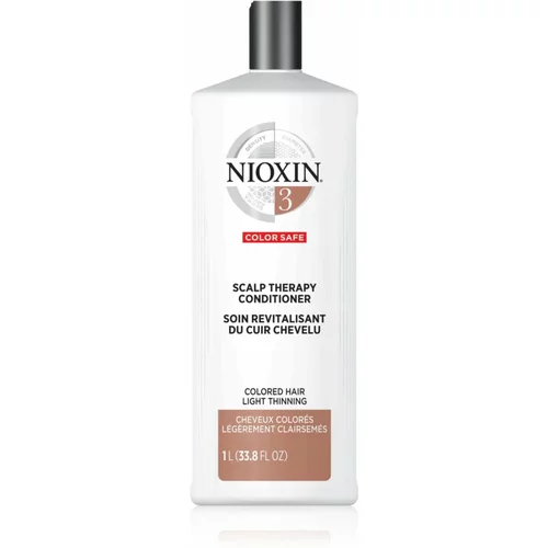 Nioxin System 3 Color Safe vlažilni in hranilni balzam za lažje česanje las 1000 ml
