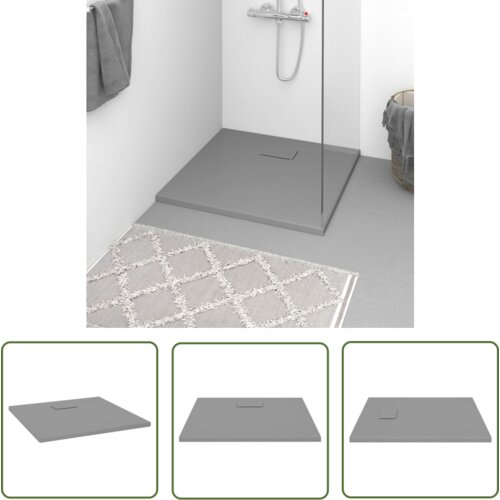 The Living Store Kad za tuš SMC siva 90x90 cm - Kad Za Tuš, (21738203) Cene