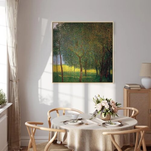  Slika - Gustav Klimt &amp;ndash; Fruit trees on Attersee 60x60 U prirodnom drvenom okviru Slike