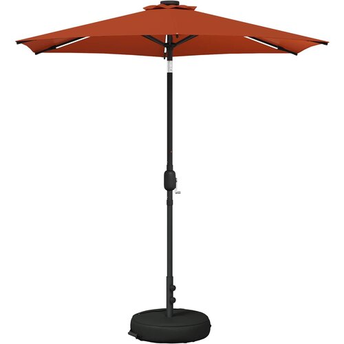 vidaXL Zunanje senčilo z LED lučmi 230 x 230 cm Poliester Terakota, (5000247962) Cene