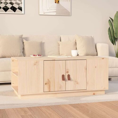  Stolić za kavu 100 x 50 x 41 cm od masivne borovine Slike