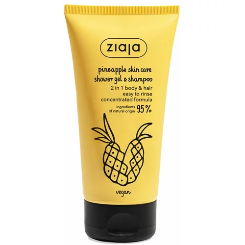 Ziaja ananas gel za tuširanje i šampon 2u1 160 ml