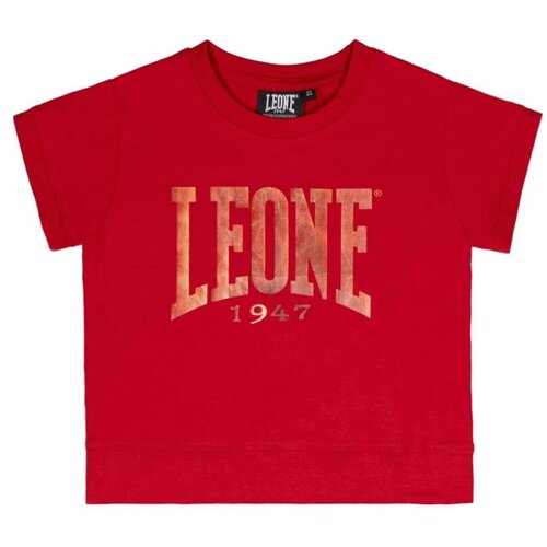 Leone 1947 Majice s kratkimi rokavi Girl Crewneck Sporty Rdeča Cene