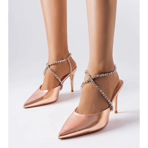 D/CEO Orange neon Lorine stiletto pumps Slike