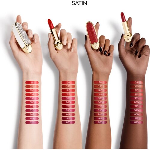 Guerlain Rouge G razko&amp;scaron;na &amp;scaron;minka odtenek 510 Le Rouge Vibrant Satin 3,5 g Slike