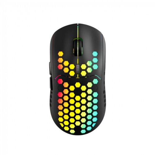 Canyon 7keys Gaming 2.4G wireless mouse, KA8 sensor, DPI up to 1600, rubber coating on panel, Huano 1million switch, 45cm PVC cable, ABS material. 400mAh battery, size: 125.8*63.7*41mm, weight: 95g, Black Cijene