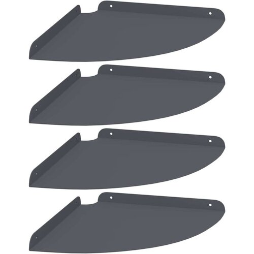  Lebdeća polica s policom 4 pcs Antracit 30 x 30 x 2 cm - Antracit 30 cm 4 Cene