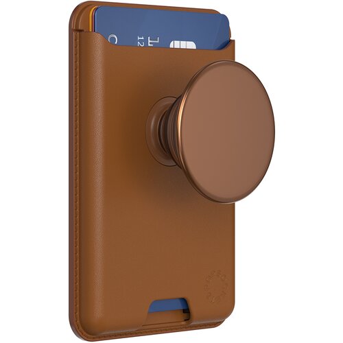 Popsockets Ohi&scaron;je za kartice MagSafe Model PopWallet s stojalom PopGrip in selfijem, Rjava, (5000065570) Cene