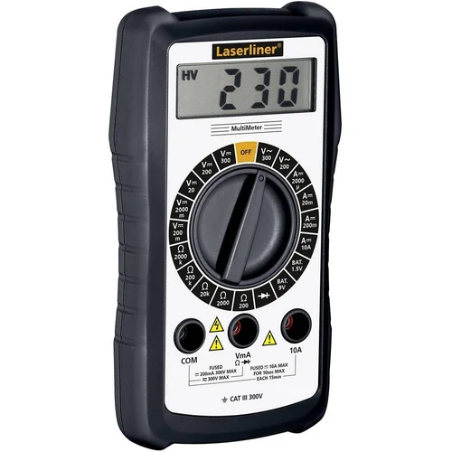 LASERLINER Ručni multimetar digitalni MultiMeter CAT III 300 V Zaslon (brojevi): 1999