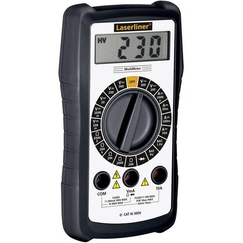 LASERLINER Ručni multimetar digitalni MultiMeter CAT III 300 V Zaslon (brojevi): 1999 Slike